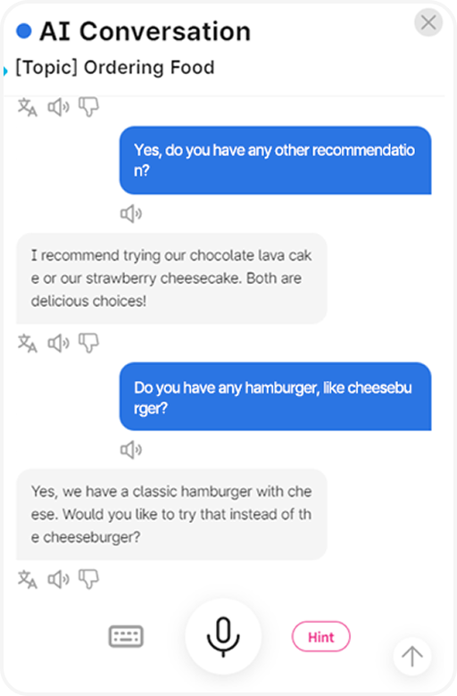 AI Speak 영어 - 자유 대화